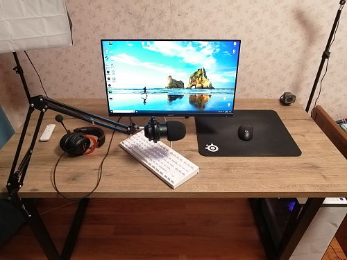 Стол Эльпатия 130 дуб велингтон / черный матовый фото покупателя 10