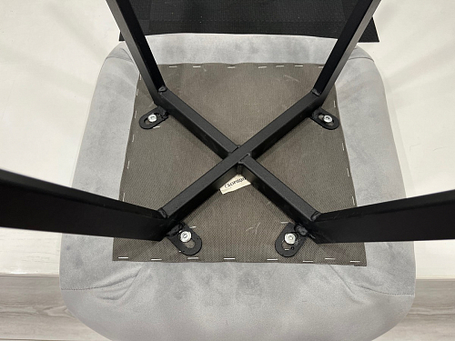 Стул на металлокаркасе Чилли К черный / зеленый фото покупателя 145