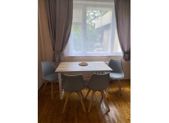 Деревянный стол Барон О 180 х 90 белая пленка шагрень / черный фото покупателя 2