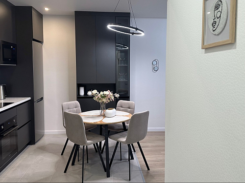 Стул на металлокаркасе Чилли серый велюр / черный фото покупателя 454