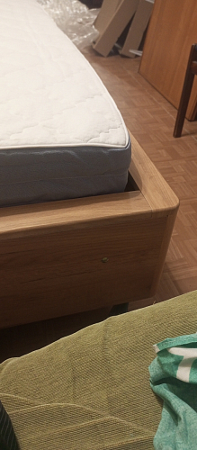 Двуспальная кровать Клауд 160х200 парящая дуб крафт золотой / антрацит фото покупателя 97