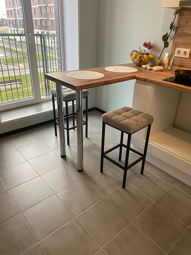 Барный стул Лофт катания минт / белый матовый фото покупателя 25