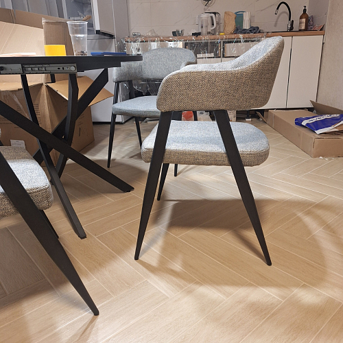 Стул на металлокаркасе Twin brown / black фото покупателя 23