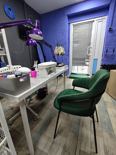 Стул на металлокаркасе Инклес темно-зеленый / черный глянец фото покупателя 8