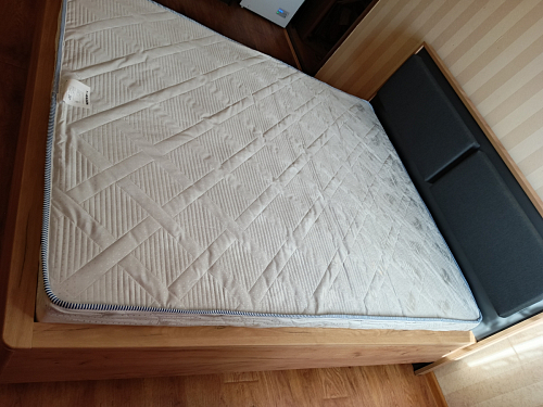 Двуспальная кровать Клауд 160х200 парящая дуб крафт золотой / антрацит фото покупателя 340