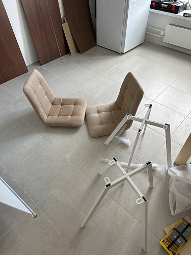 Стул на металлокаркасе Чилли бирюзовый / черный фото покупателя 1359