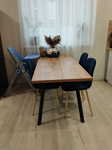 Стул на металлокаркасе Dabl 01 champagne / gold фото покупателя 167