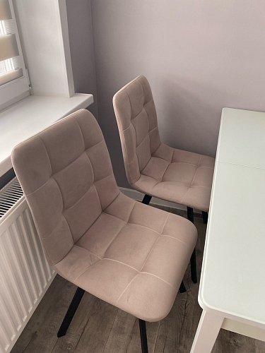 Стул на металлокаркасе Чилли горчичный / черный фото покупателя 1437