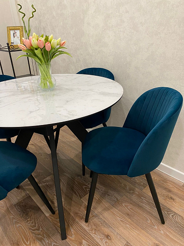 Стул на металлокаркасе Gabi 1 light purple / black фото покупателя 310