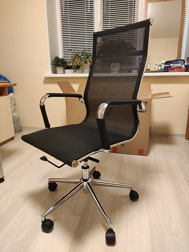 Компьютерное кресло Reus black / chrome фото покупателя 2