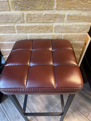 Барный стул Лофт ткань канди грей / черный матовый фото покупателя 122