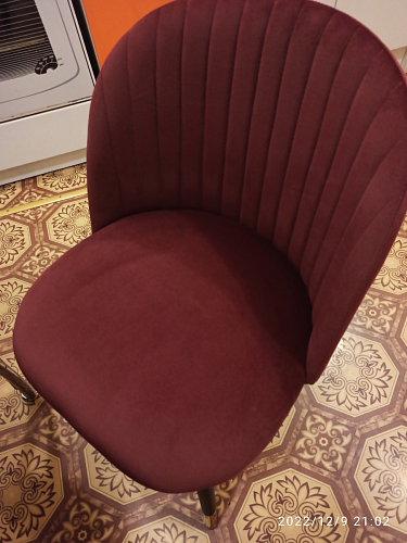 Стул на металлокаркасе Gabi 1 light blue / black / gold фото покупателя 116