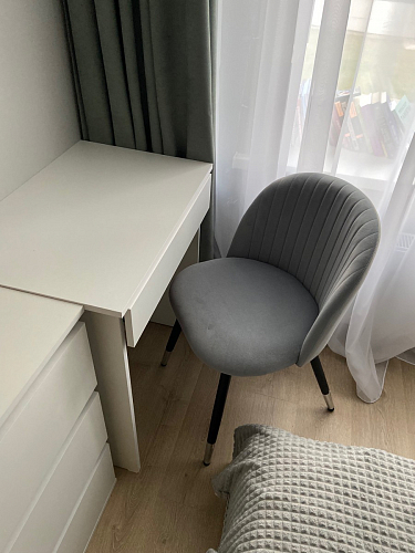 Стул на металлокаркасе Gabi gray / black фото покупателя 820