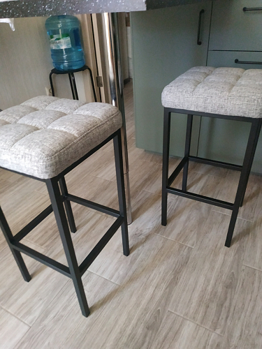 Барный стул Лофт катания лаванда / белый матовый фото покупателя 307