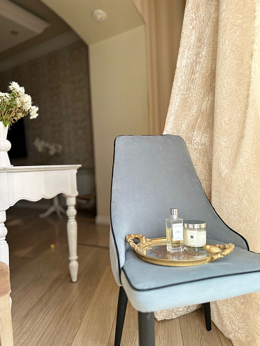 Стул на металлокаркасе Kora light blue / white фото покупателя 287