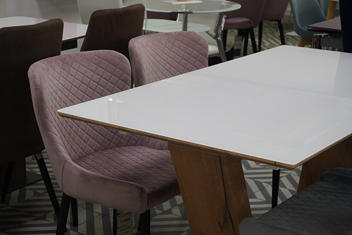 Стол на тумбе Иматра 140(180)х80х76 baolai / черный из шоурума 2