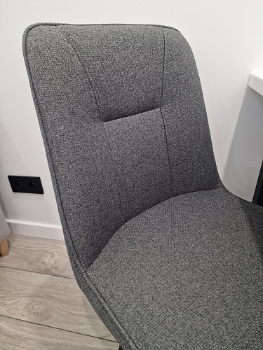 Стул на металлокаркасе Texas 1 поворотный светло-серый / черный фото покупателя 5