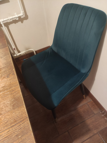 Стул на металлокаркасе Seda 01 blue / gold / black фото покупателя 68