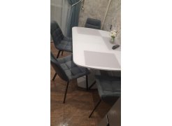 Стул на металлокаркасе Челси белый / латте фото покупателя 220