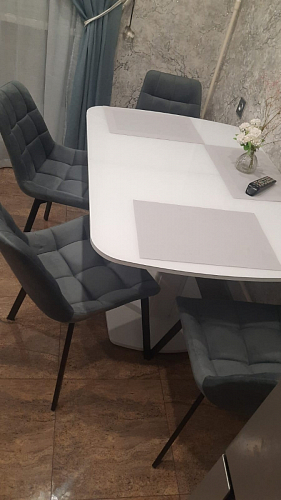 Стул на металлокаркасе Челси велюр коричневый / черный каркас фото покупателя 220