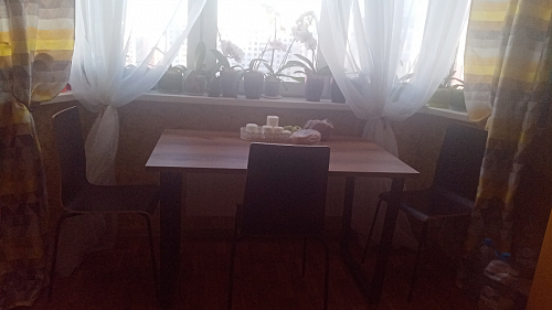 Деревянный стол Лота Лофт 140х80 черный матовый / бетон светлый фото покупателя 985