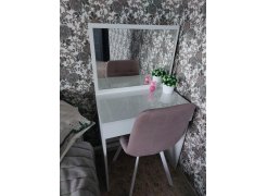 Стул на металлокаркасе Чилли синяя ткань / белый фото покупателя 173