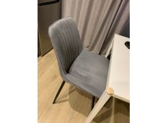 Стул на металлокаркасе Вейв темно-серый / черный фото покупателя 302