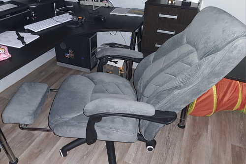 Компьютерное кресло Traun dark gray / black фото покупателя 16