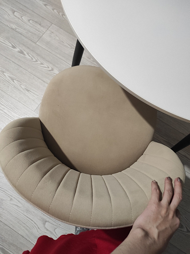 Стул на металлокаркасе Gabi 1 light purple / black фото покупателя 427