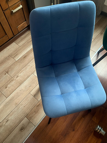 Стул на металлокаркасе Чилли черный / зеленый фото покупателя 943