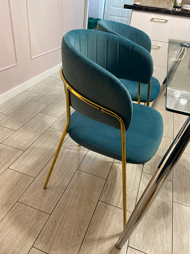 Стул на металлокаркасе Kamelia gold / gray фото покупателя 27