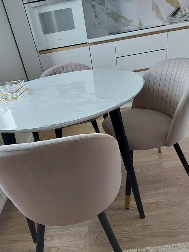 Стул на металлокаркасе Gabi gray / black фото покупателя 28