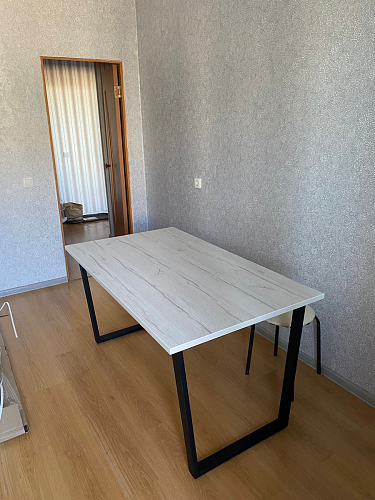 Деревянный стол Лота Лофт 140х80 дуб крафт табачный / черный матовый фото покупателя 863