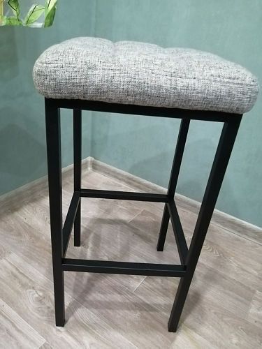 Барный стул Лофт ткань канди грей / черный матовый фото покупателя 77