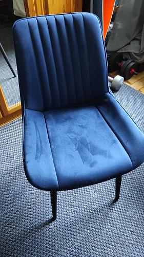 Стул на металлокаркасе Седа 360 К латте (velutto 08) / белый фото покупателя 35