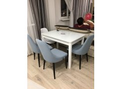 Стул на металлокаркасе Kora 1 gray / black фото покупателя 14