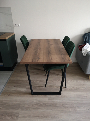 Деревянный стол Лота Лофт 120x75 дуб крафт табачный / черный матовый фото покупателя 223