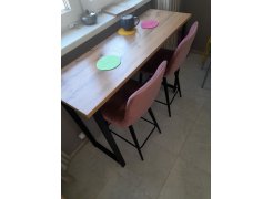 Барная стойка Дилан Лофт 120х40х90 бетон светлый фото покупателя 135