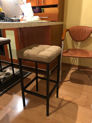 Барный стул Лофт линкольн белый / белый матовый фото покупателя 54