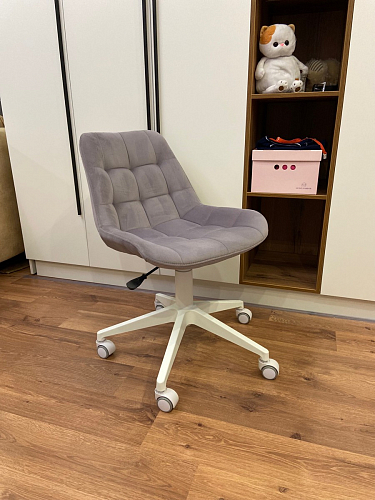 Кресло Келми 1  / AV 245 белый каркас синий микровелюр (neo 25) фото покупателя 43