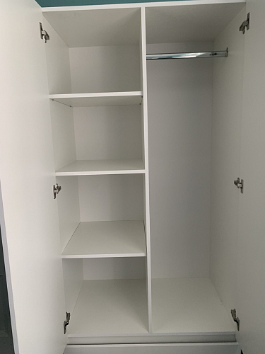 Шкаф Мадера Ш1800 ЛДСП белый - Уцененный экземпляр фото покупателя 1