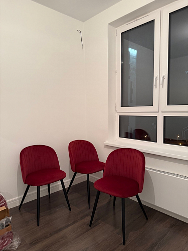 Стул на металлокаркасе Gabi dark beige / black / silver фото покупателя 608