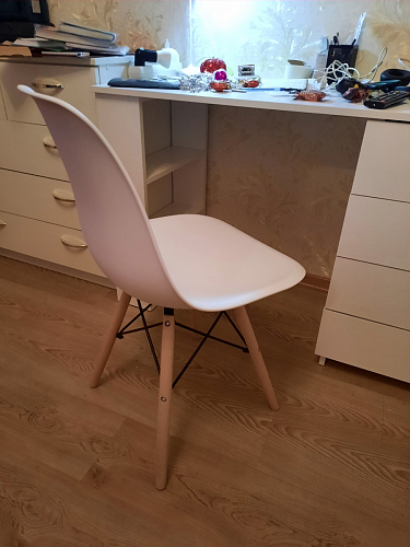 Пластиковый стул Eames PC-015 желтый фото покупателя 44