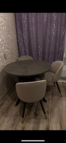 Стул на металлокаркасе Gabi 1 dark gray / black фото покупателя 275