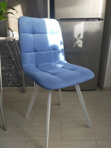 Стул на металлокаркасе Чилли К черный / зеленый фото покупателя 109