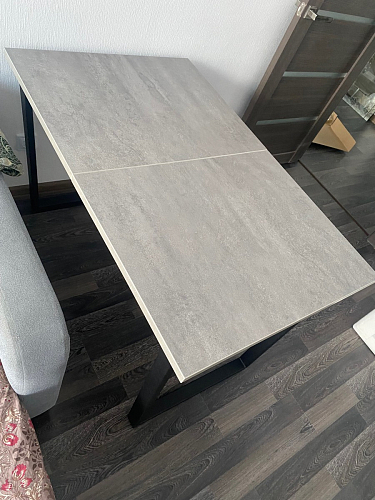 Деревянный стол Лота Лофт 120х75 белый матовый / дуб крафт золотой фото покупателя 839