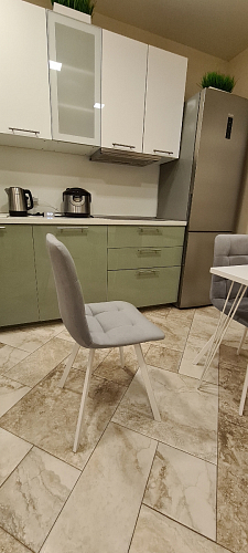 Стул на металлокаркасе Чилли черный / зеленый фото покупателя 799