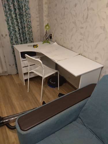 Письменный стол СПм-25 левый белый  - Уцененный экземпляр фото покупателя 76