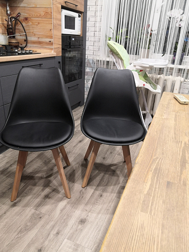 Деревянный стул Bonuss dark gray / black фото покупателя 109