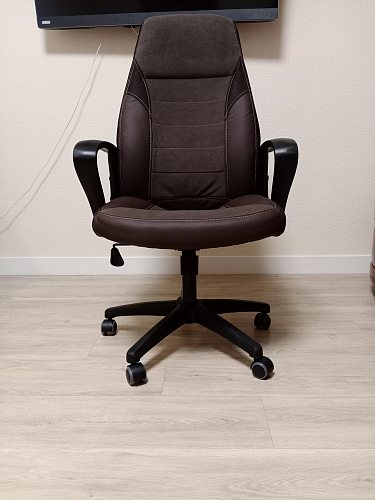 Компьютерное кресло Inter/Интер серый / металлик фото покупателя 1